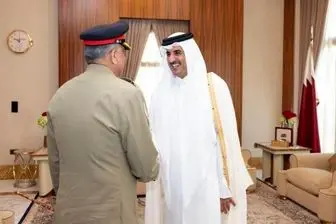 فرمانده ارتش پاکستان به دیدار نخست وزیر و امیر قطر رفت