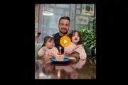 جشن تولد ستاره پرسپولیس به همراه فرزندانش