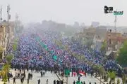 تجمع بزرگ طرفداران «سید مقتدی الصدر» پیش از نماز جمعه 
