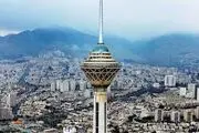  امشب؛ ⁨ ⁨ ⁨دو برج تهران در یک قاب