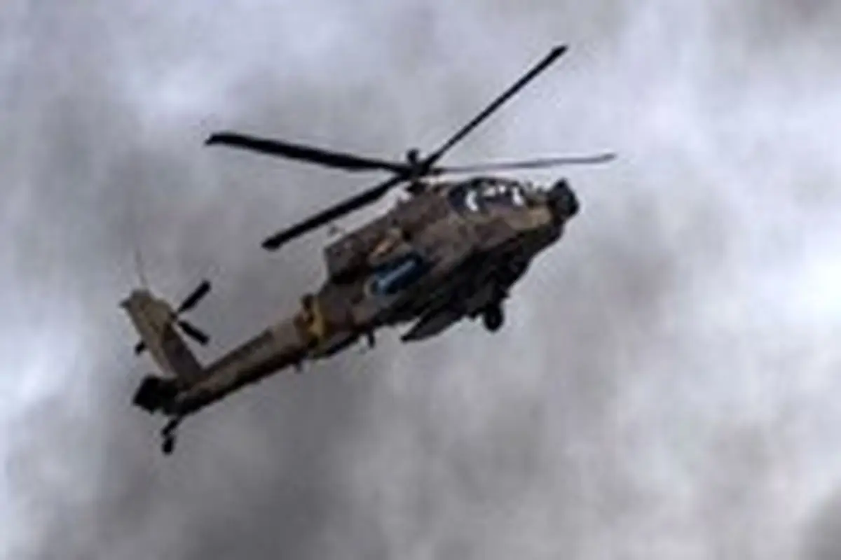 لحظه سقوط هلیکوپتر نظامی اسرائیل
