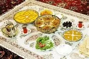 تزیین نان و پنیر و سبزی برای سفره افطار/عکس
