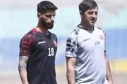 ترس هافبک پرسپولیس در تمرینات و تذکر یحیی گل‌محمدی