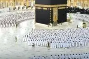  نخستین نماز در مسجد الحرام بدون فاصله اجتماعی/ گزارش تصویری