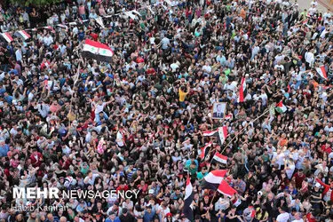 جشن پیروزی بشار اسد