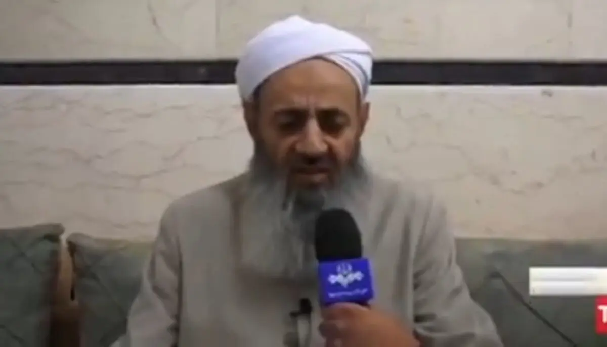 اعلام برائت مولوی عبدالحمید از حوادث امروز زاهدان +فیلم