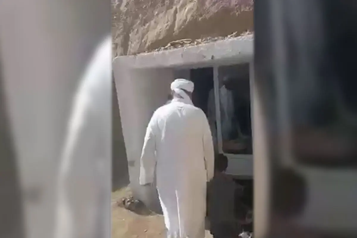 مخفیگاه ها و مدارس طالبان در دل کوه+فیلم
