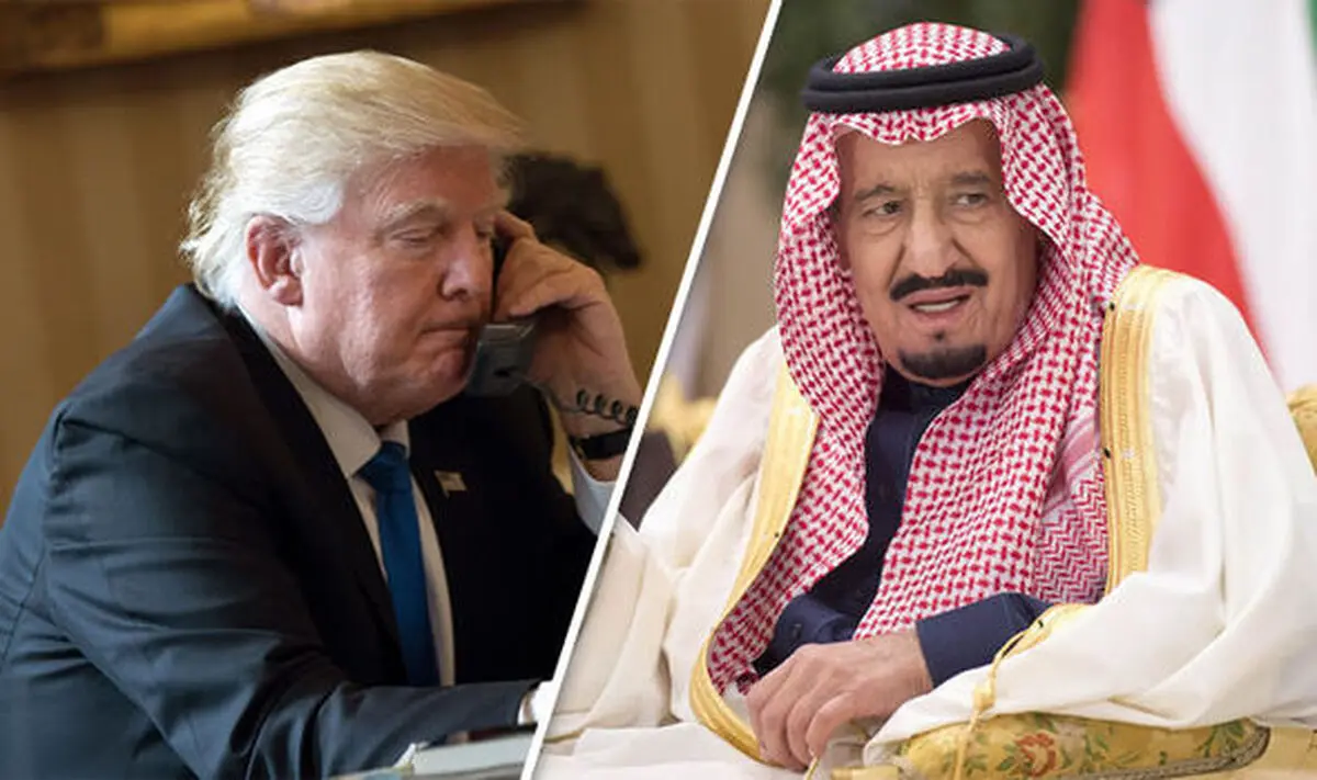 گفتگوی تلفنی ترامپ با ملک سلمان درباره مقابله با ایران