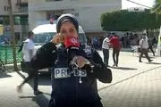گریه خبرنگار العالم هنگام پخش زنده+فیلم