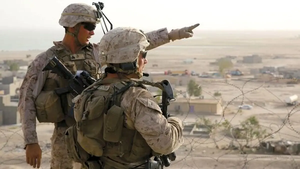 تمرین نظامی آمریکا با مهمات پرخطر در غرب الانبار