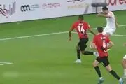 گل اول پرسپولیس به الریان توسط فرشاد فرجی
