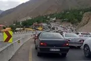 ترافیک سنگین در محورهای قزوین - رشت و هراز