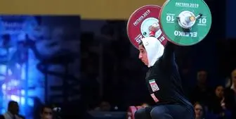 کسب نخستین مدال وزنه‌برداری بانوان ایران 