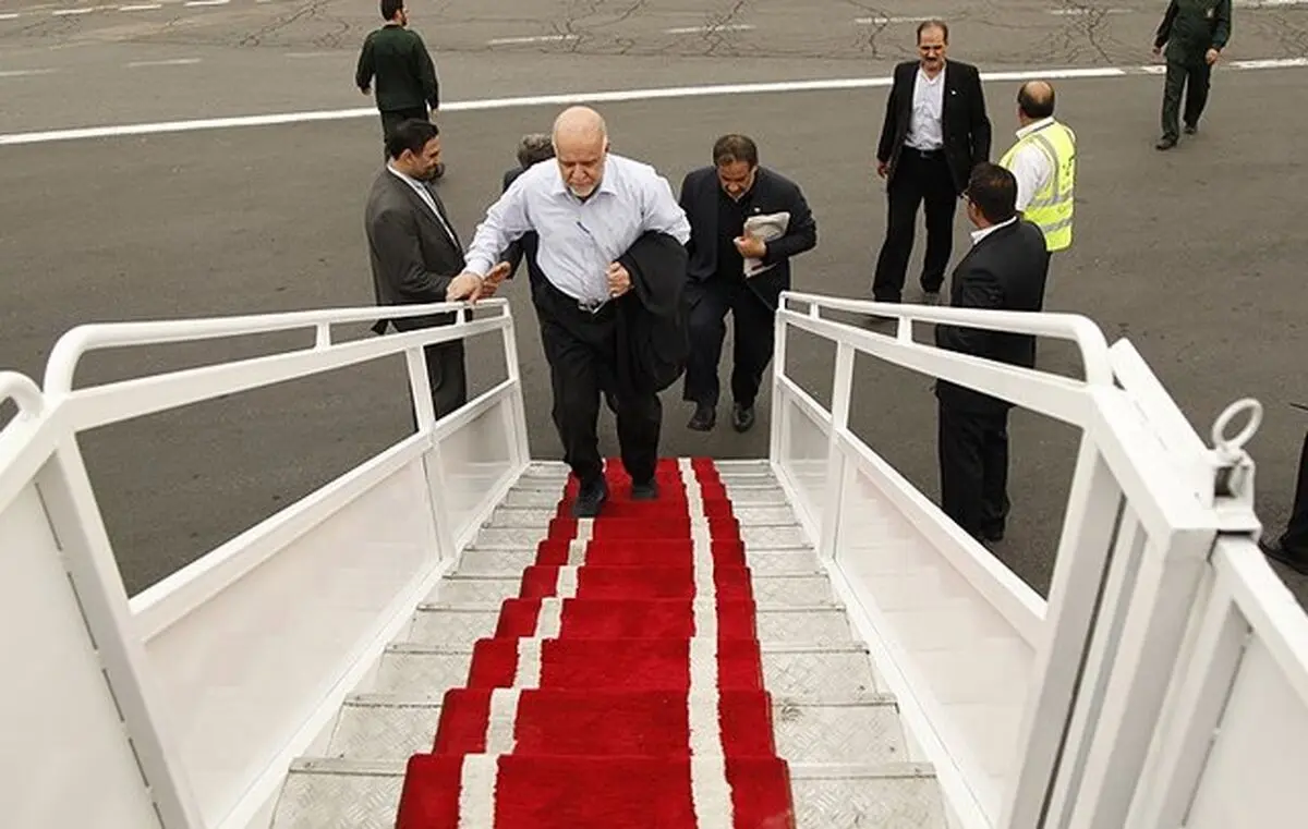 زنگنه تهران را به مقصد وین ترک می‌کند