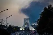 آتش‌سوزی انبار کالا در جاده مخصوص کرج/ گزارش تصویری