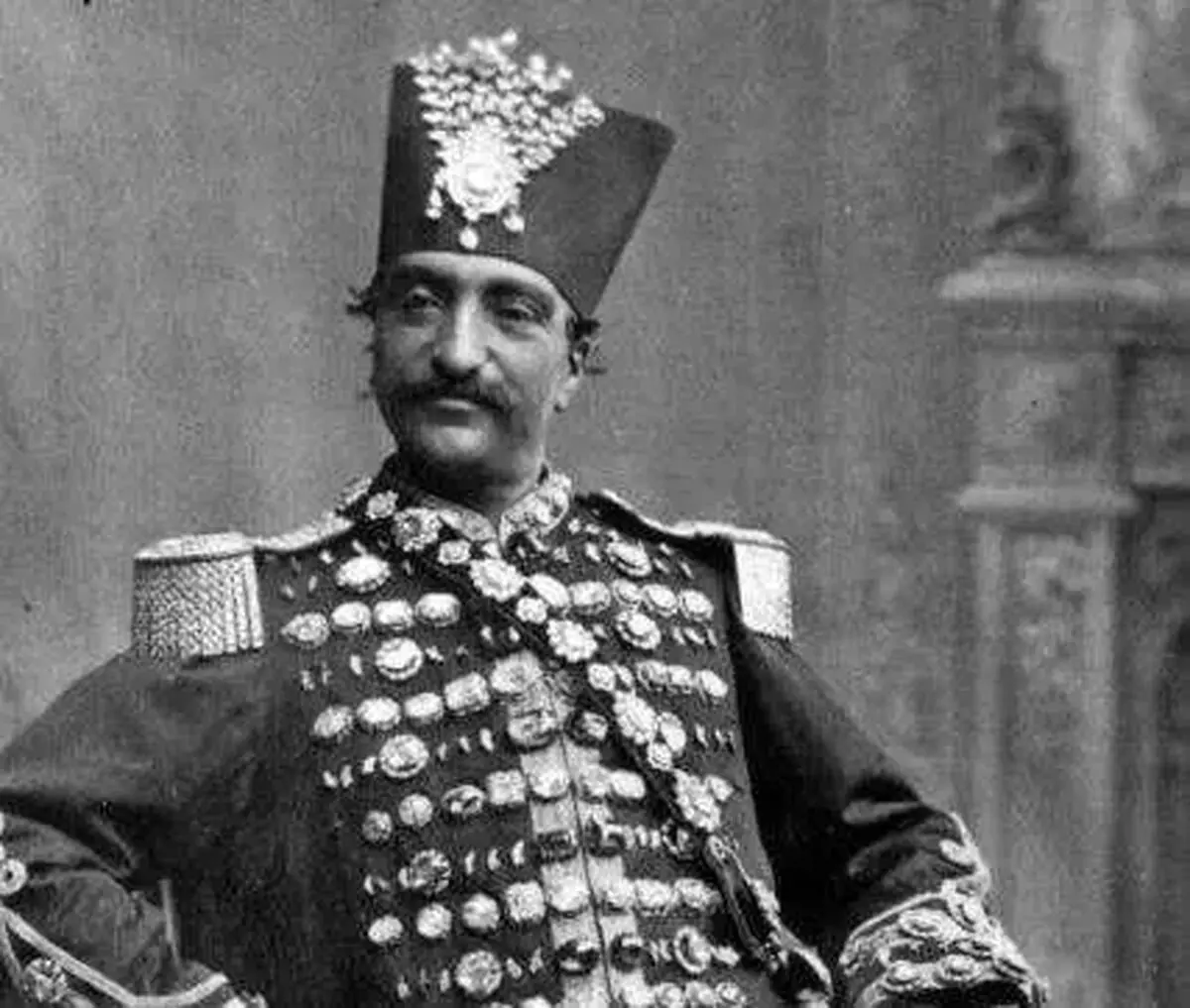 تصویری از نقاشی واقعی که ناصرالدین شاه قاجار از جیران کشید 