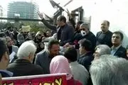 تجمع اعتراضی کارگران مقابل مجلس