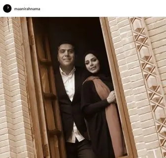 خانم مجری در کنار همسر خواننده‌اش/ عکس