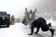 برف عجیب در عربستان که شما را شوکه می کند/فیلم