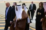 ترامپ: پادشاه عربستان از بوسیدن دست همسرم سیر نمی‌شد