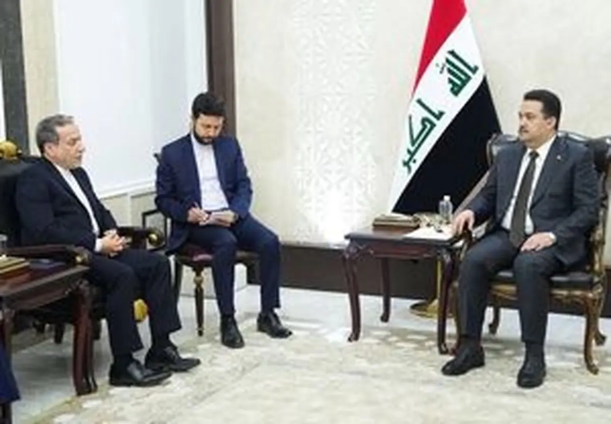 فیلم دیدار عراقچی با نخست‌وزیر عراق
