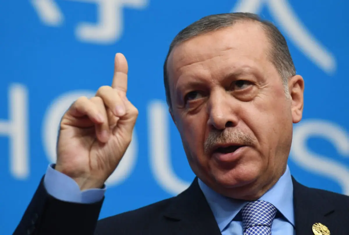ژست جدید اردوغان!