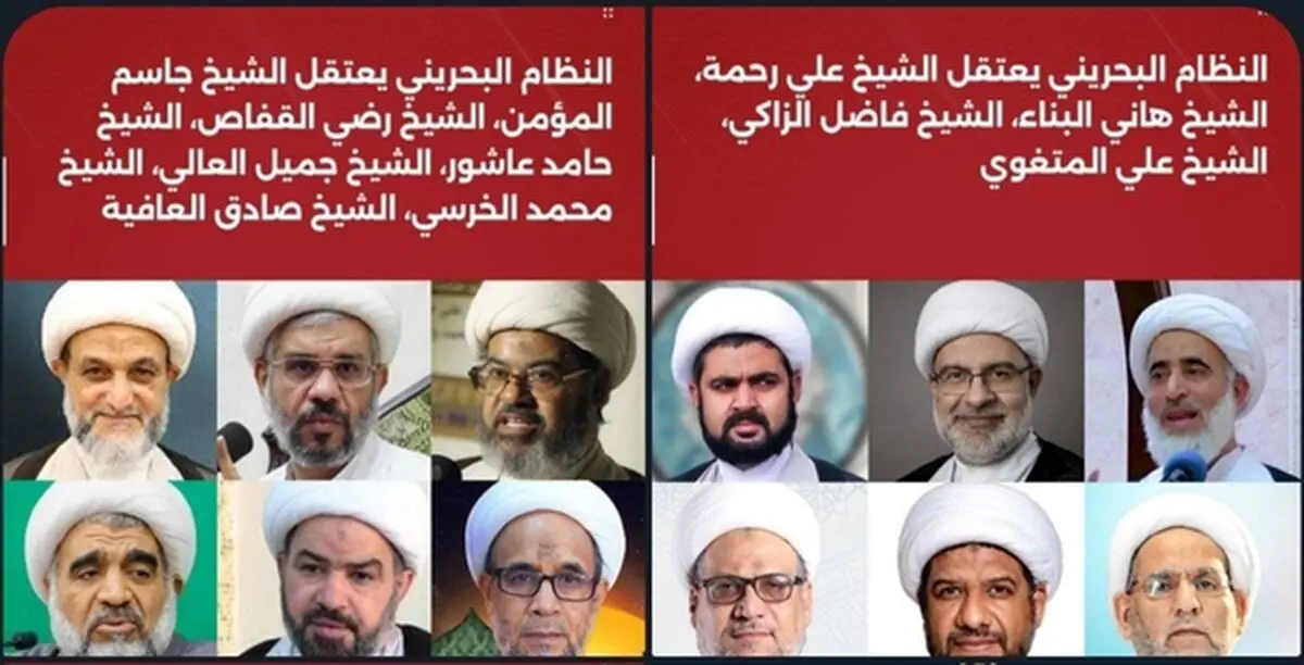 ۱۴ عالم شیعه بحرینی بازداشت شدند