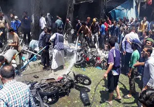 
انفجار موتور سیکلت بمب‌گذاری شده در سوریه
