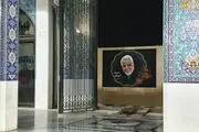 دیوارنگاره حرم حضرت زینب (س) منقوش به تصویر سردار دلها/ تصاویر