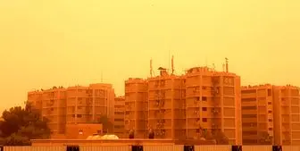  طوفان غبار دوباره آسمان بغداد را سرخ کرد +ویدئو 