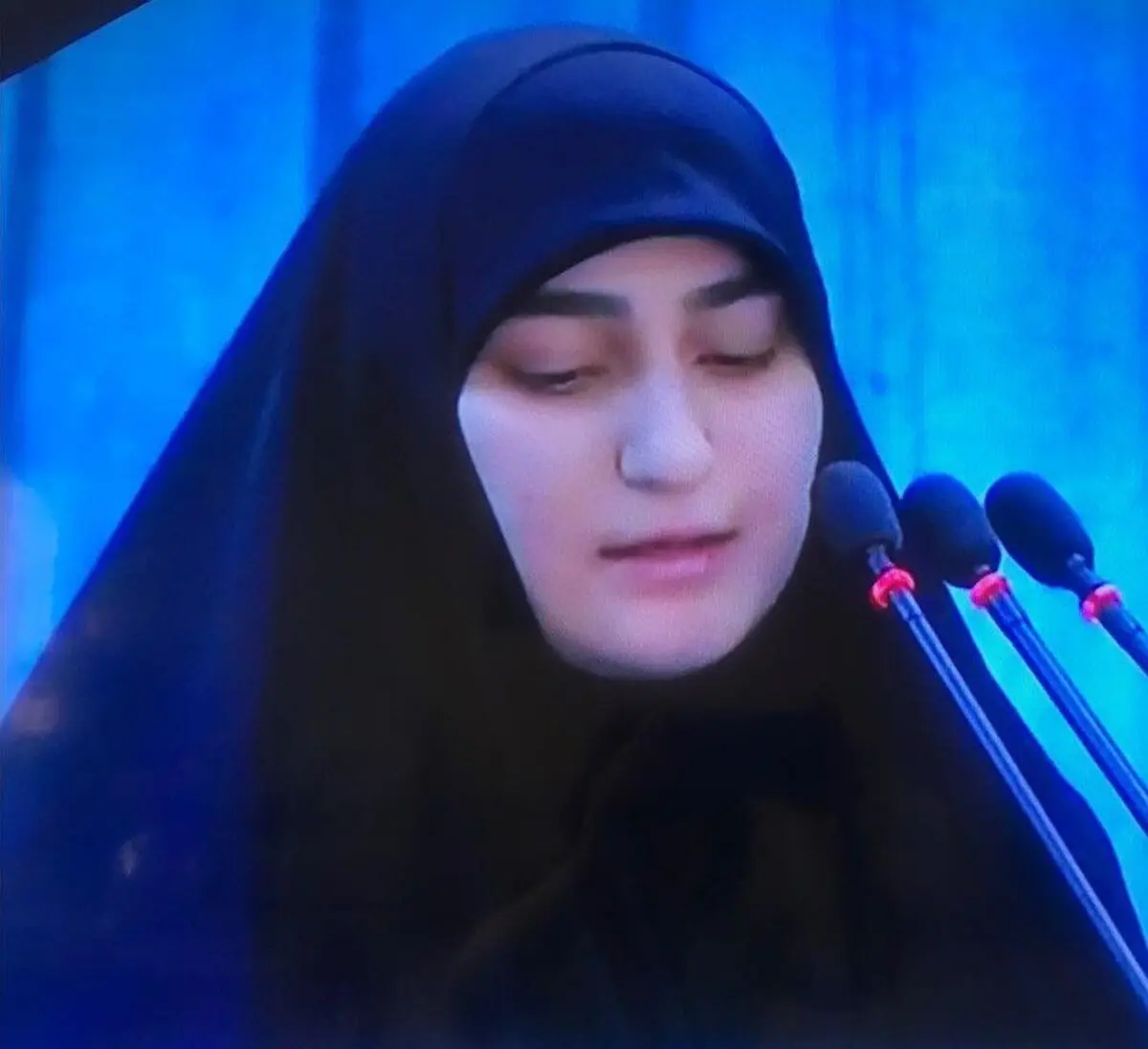 پست جانسوز دختر سردار سلیمانی / عکس