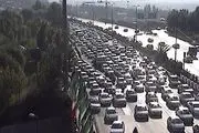 آخرین وضعیت جاده ها در 5 فروردین 99/ ترافیک سنگین در اتوبان تهران-کرج