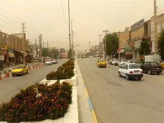 نفوذ دوباره گرد و غبار به آسمان مناطق مرزی استان کرمانشاه