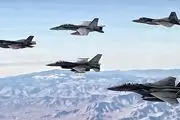 پرواز گسترده جنگنده های آمریکایی بر فراز آسمان عراق
