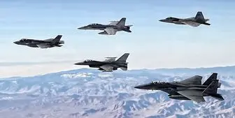 پرواز گسترده جنگنده های آمریکایی بر فراز آسمان عراق