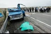  برخورد دو دستگاه وانت در زنجان دو کشته برجای گذاشت 