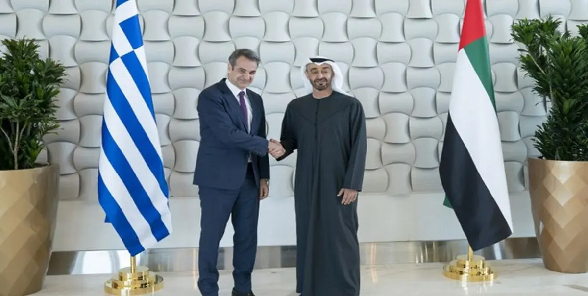 دیدار نخست‌وزیر یونان با ولی‌عهد ابوظبی