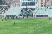 فیلم حمله طرفداران داماش به داور بازی با خیبر خرم آباد