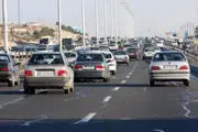 ترافیک در آزادراه کرج-قزوین سنگین است