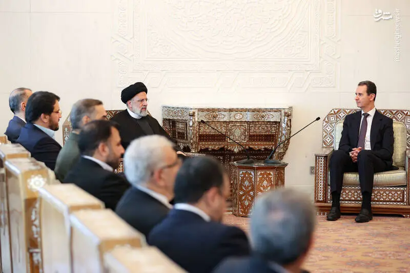 دیدار آیت الله رییسی با بشار اسد/ گزارش تصویری