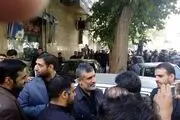 پیکر پدر فرمانده هوافضای سپاه تشییع شد + عکس