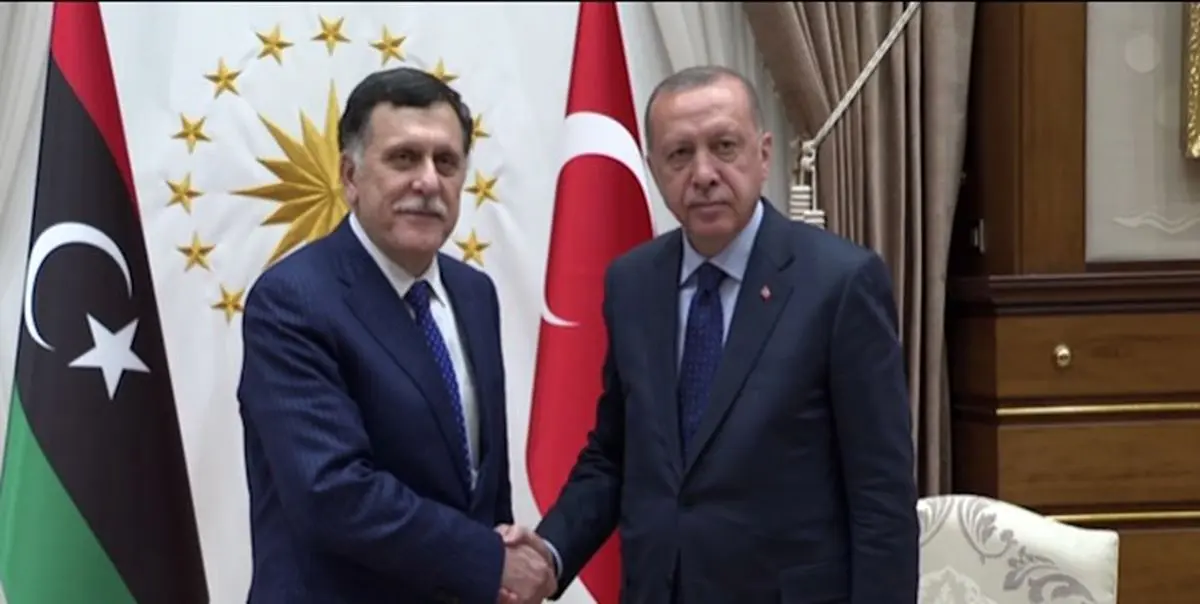 دیدار خصوصی رئیس دولت وفاق ملی لیبی و اردوغان 