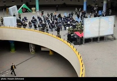 رونمایی از دیوارنگار سپاه محمد رسول الله (ص)/گزارش تصویری