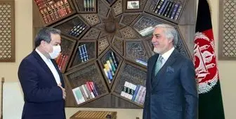دیدار عراقچی با رئیس شورای عالی مصالحه‌ ملی افغانستان