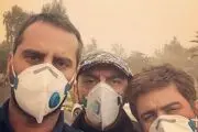 بازیگران با ماسک به اهواز رفتند!/ عکس