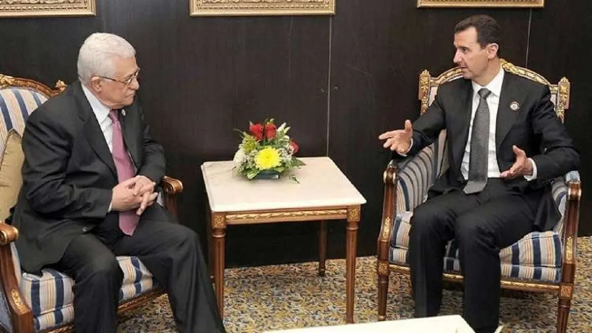 نامه محمود عباس به بشار اسد 

