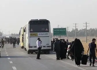 جابجایی زائران با 12 هزار اتوبوس در مرز مهران