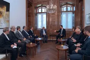 دیدار بشار اسد با هیئت ایرانی 