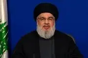سید حسن نصرالله: آمریکا باز هم دچار شکست محاسباتی شد/ قدردان رهبری و ریاست جمهوری اسلامی ایران هستیم