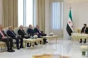 دیدار معاون محمود عباس با الشرع در دمشق